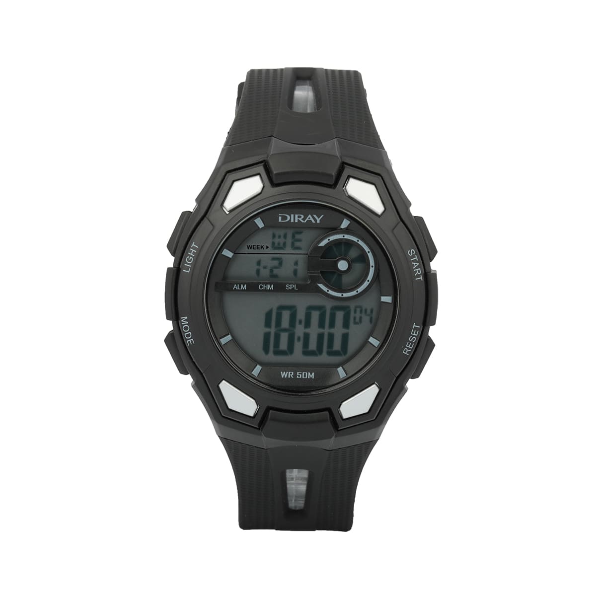 MONTRE DIRAY HOMME CHRONO SILICONE